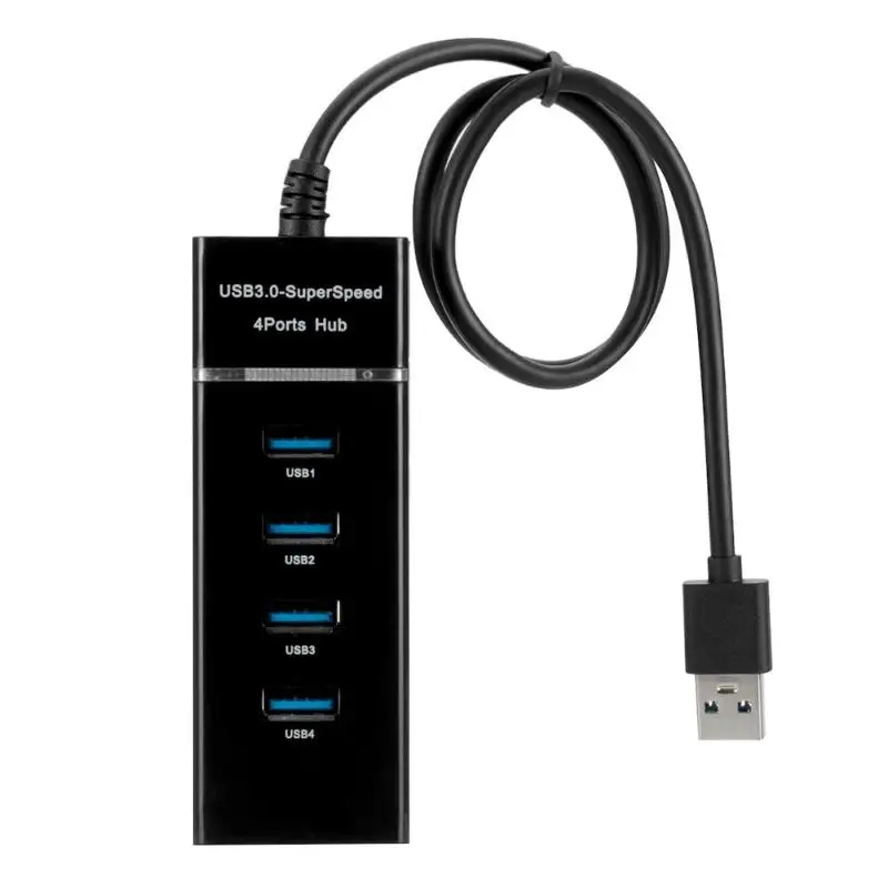 4 порта USB 3 0 концентратор супер скорость 5 Гбит/с конвертер кабель адаптер