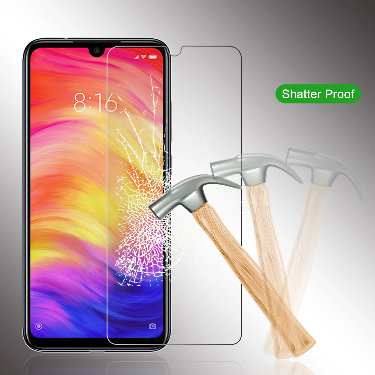 9H Защита экрана для Xiaomi Redmi Note 7 закаленное стекло от царапин телефона защитная