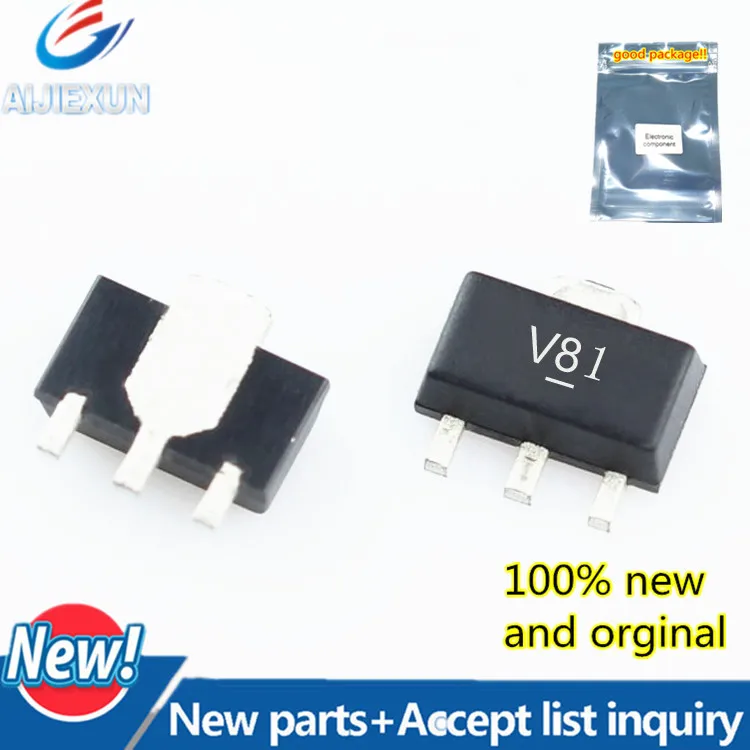 

2 шт. 100% новый и оригинальный GVA-81 + SOT-89 шелк-экран V81 Радиочастотный усилитель в наличии