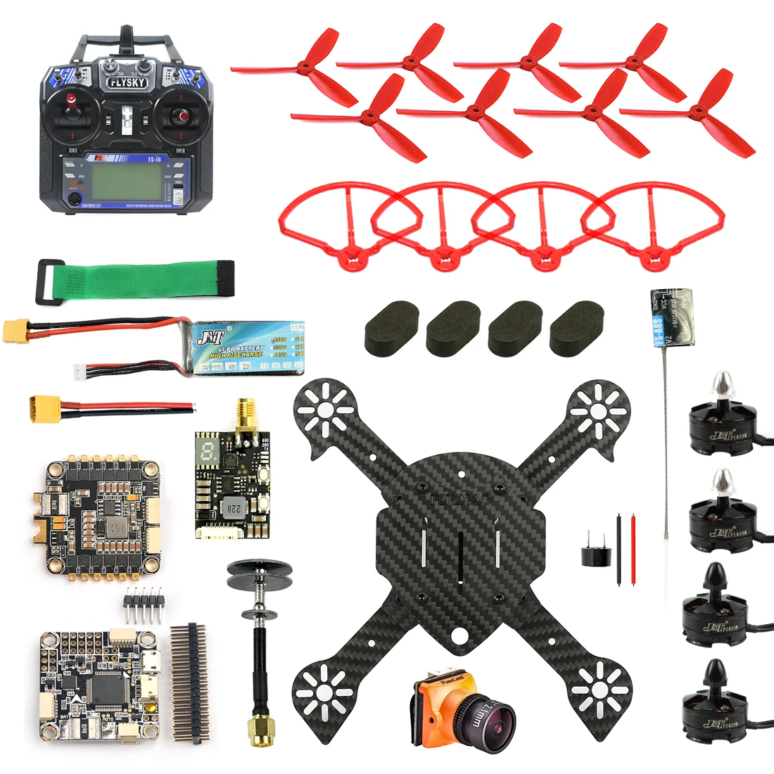 JMT DIY FPV Racer Drone Quadcopter RTF F4 Pro V2 Flight Control 180 мм рама из углеродного волокна с RunCam Micro Swift 3
