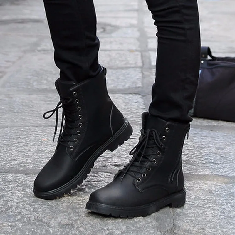 2018 New High Quality Winter Men Leather Boots Fashion Warm Ankle with HH-186 | Обувь