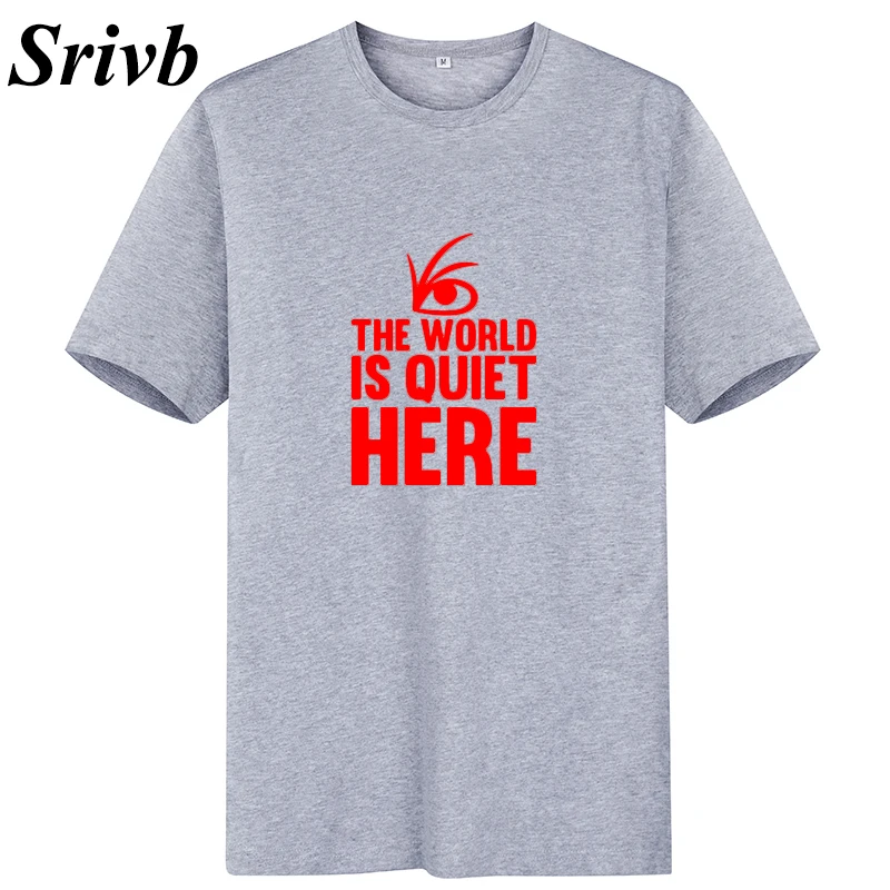 Srivb The World Is Quiet Here Punk Rock Женская Футболка harajuku черно белая забавная летняя