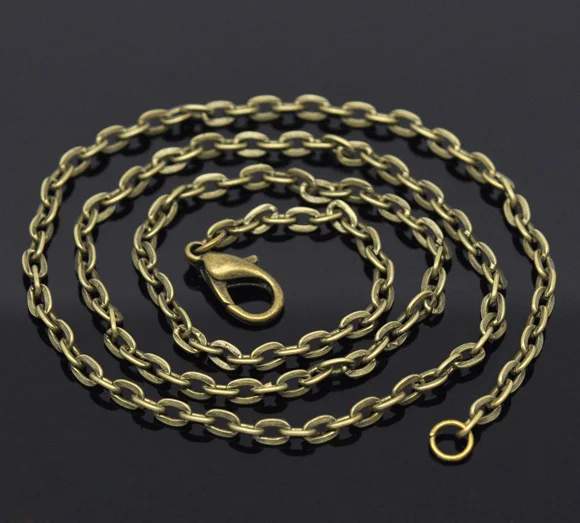 DoreenBeads 12 бронзовый тон Омаров застежка звено цепи ожерелья 20 &quot(B13012) Иу|necklace