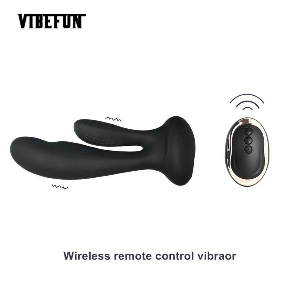 Vibefun Poweful вибратор точки G 10 скоростной беспроводной дистанционный массажер с