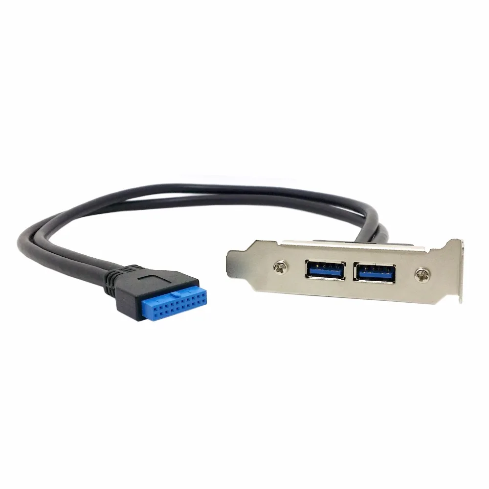 Chenyang USB 3 0 женская задняя панель с двумя портами на материнскую плату 20 контактный