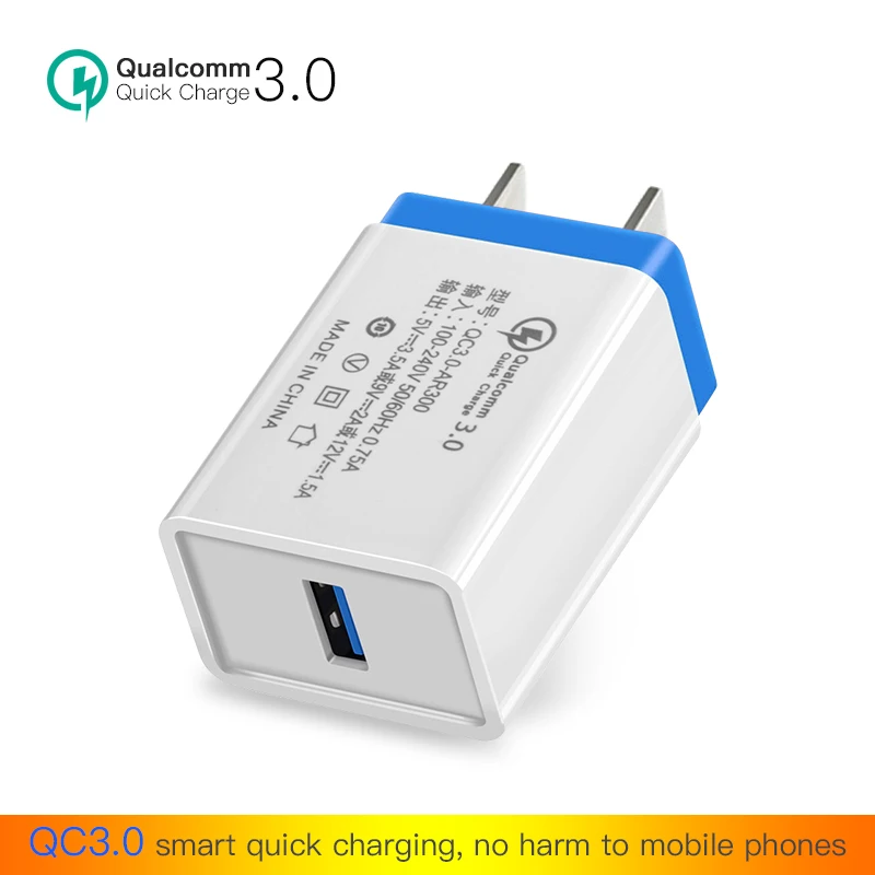 Быстрая зарядка 3 0 USB зарядное устройство для путешествий Зарядка адаптер Xiaomi Huawei