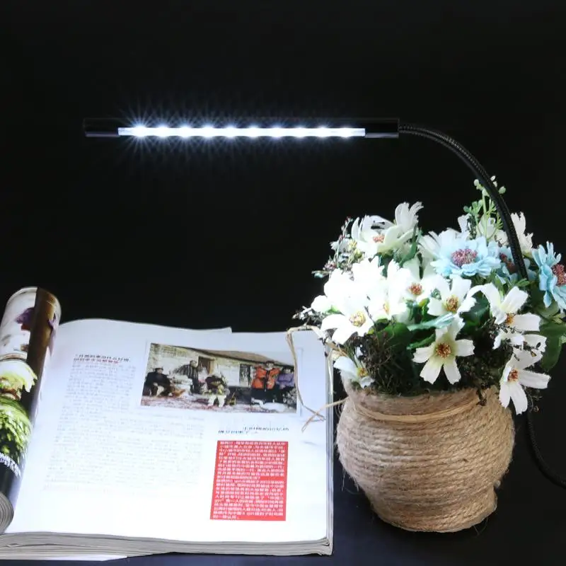 Высокое качество 10 LED Гибкие USB для учебы и работы ночные светильники Настольная