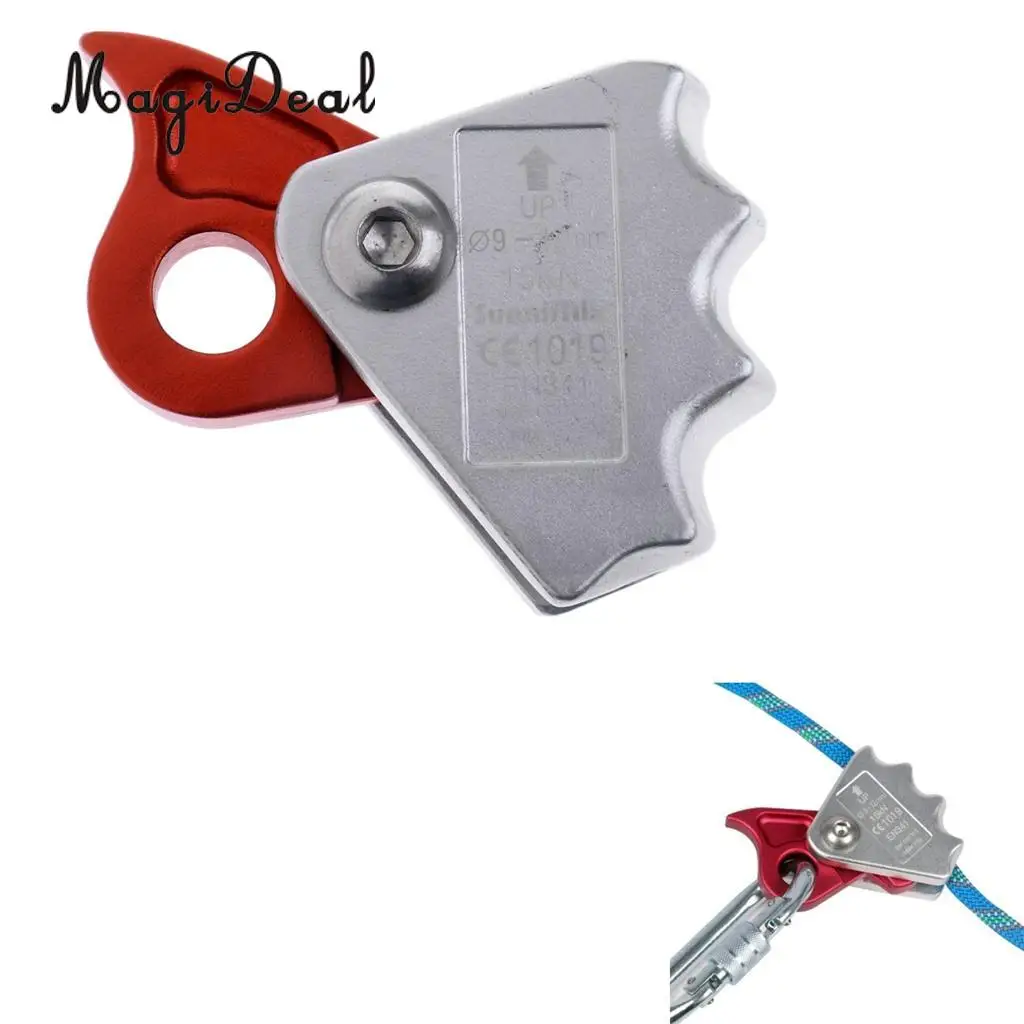 

MagiDeal Safety Rock Climbing Tree Arborist Caving Rope Grab Protecta for 9-12mm Rope Camping Hiking Mountaineering Equipment