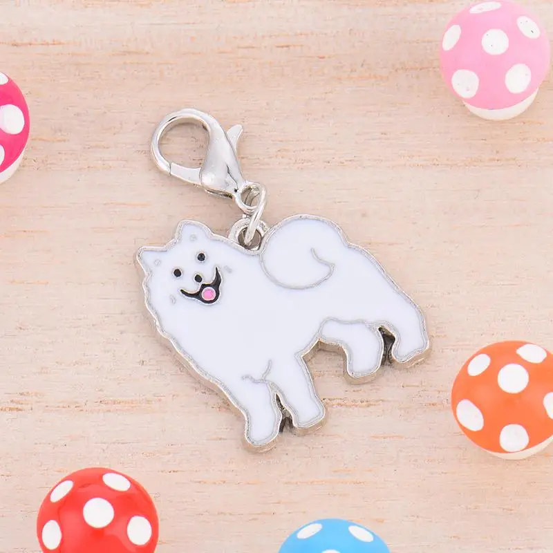 Бирка для собак милая 20x25 мм металлическая прочная Samoyed стильная домашних