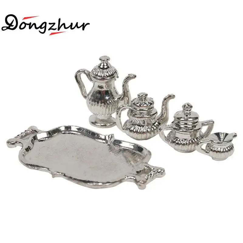 Аксессуары для кукольного домика Dongzhur классический набор из серебристого