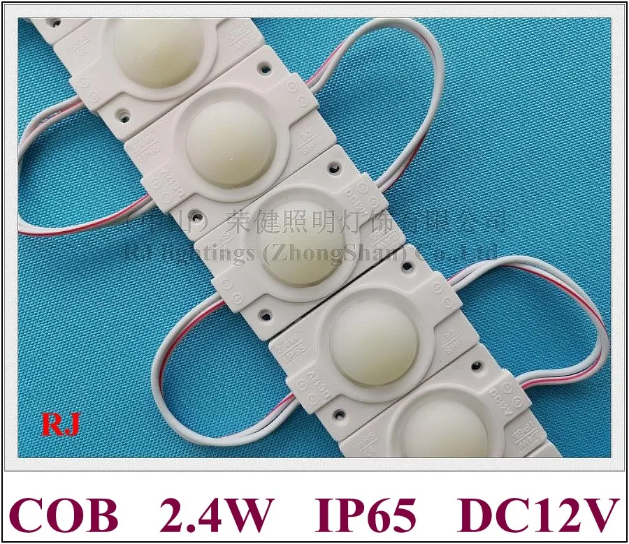 С объективом круглый COB светодиодный модуль DC12V 2,4 W 220lm Светодиодный модуль для знак IP65 PCB алюминия 46 мм* 30 мм* 9 мм