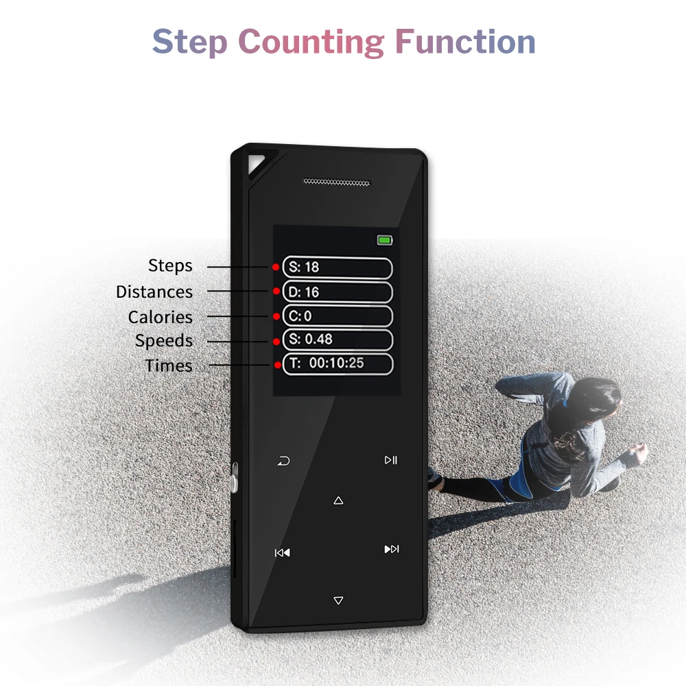 Deelife Bluetooth MP3 плеер Спорт Мини MP 3 музыкальные плееры 8 ГБ с динамиком наушники