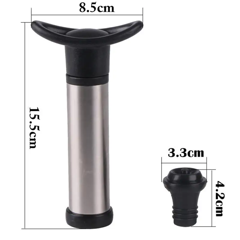 

Wine Saver Vacuum Pump with 8pcs 14 pcs Vacuum Bottle Stoppers Stainless Steel Wine Pump Sealer Preserver Set