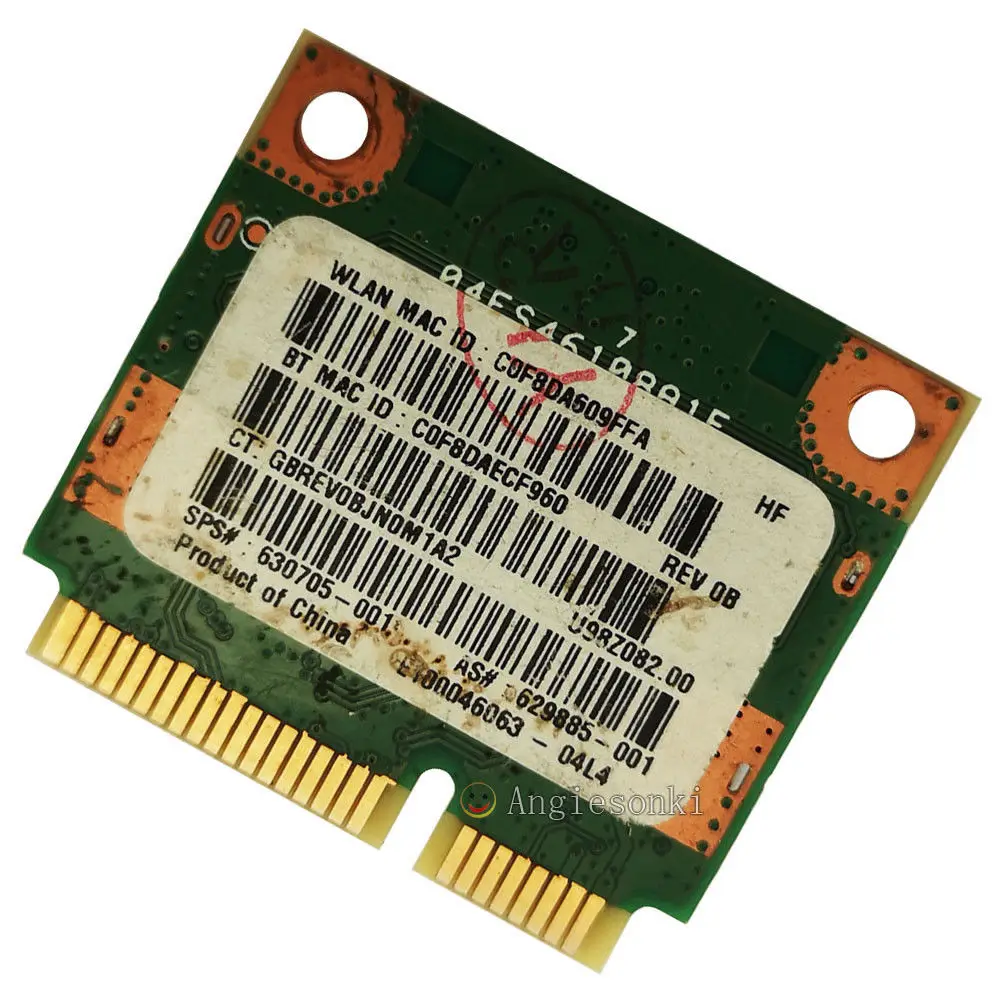 

SSEA Wireless card WiFi Bluetooth3.0 For Ralink RT5390BC8 half Mini PCI-E 802.11b/g/n For Hp DM1 DV4 DV7 G4 G6 G7 SPS:630705-001