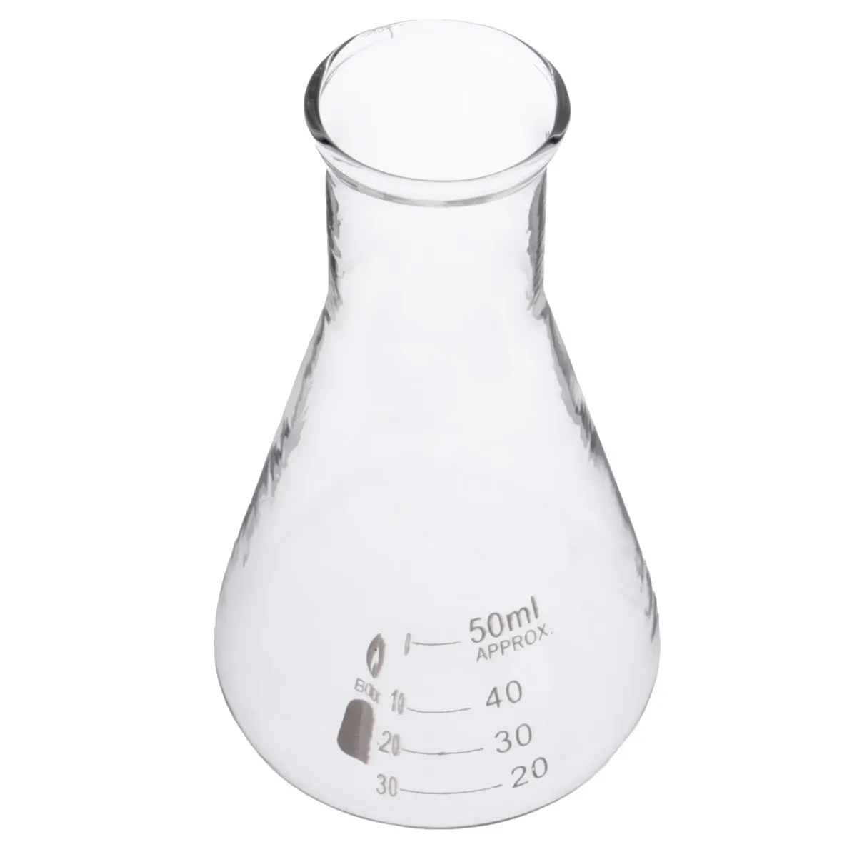 Колба Erlenmeyer из прозрачного научного стекла 50 мл 1 шт.|erlenmeyer flask|flask labglass erlenmeyer flask |