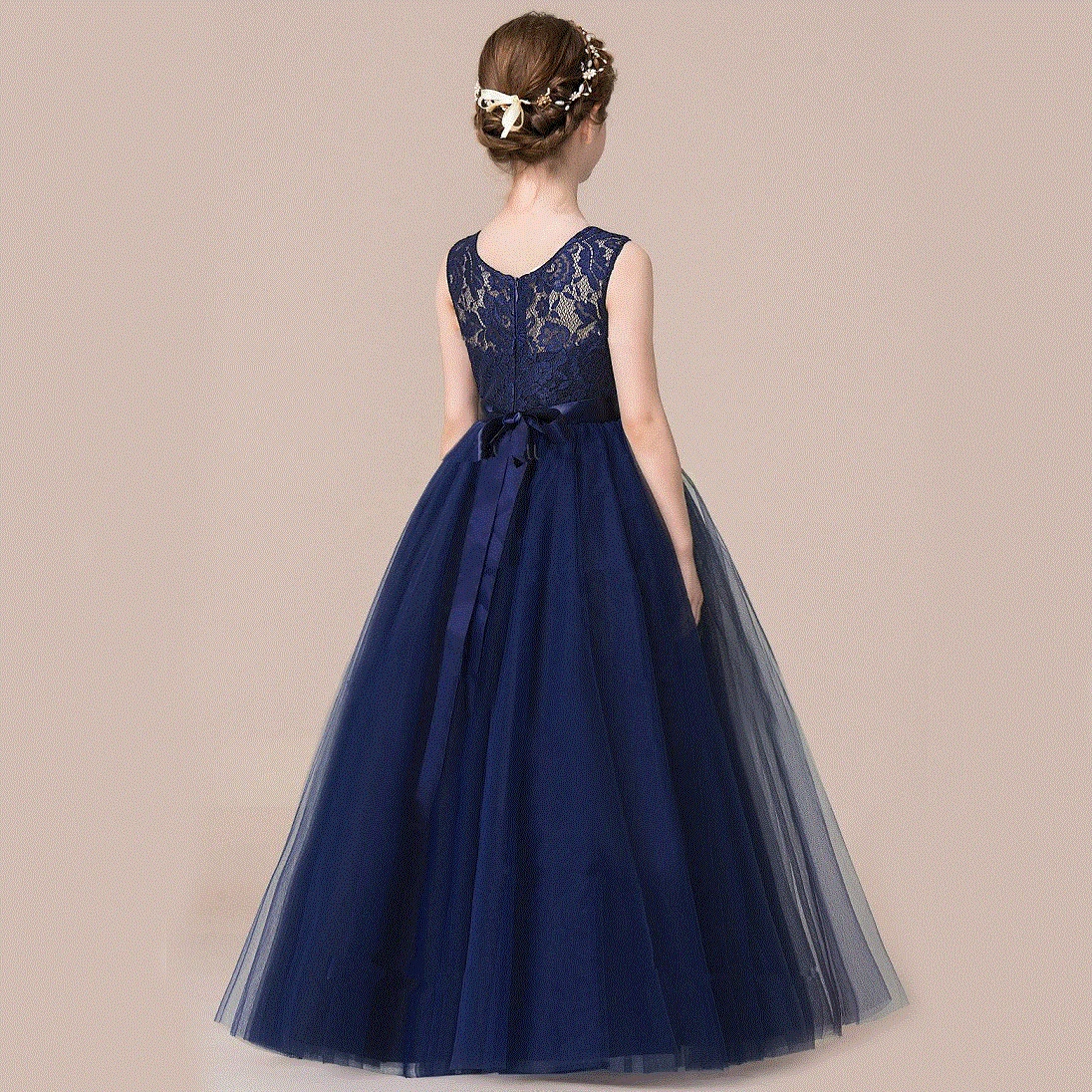 Children's Evening Dress Mop Long Girl's Summer Piano Player Performing Girl Party | Детская одежда и обувь