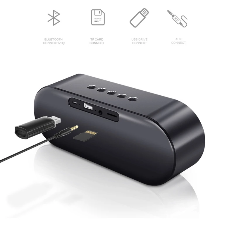 Открытый динамик беспроводной портативный Bluetooth светодиодный сабвуфер 4D Hifi