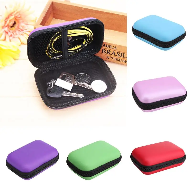 4 цвета Bluetooth наушники кабель для передачи данных SD карта коробка хранения мини