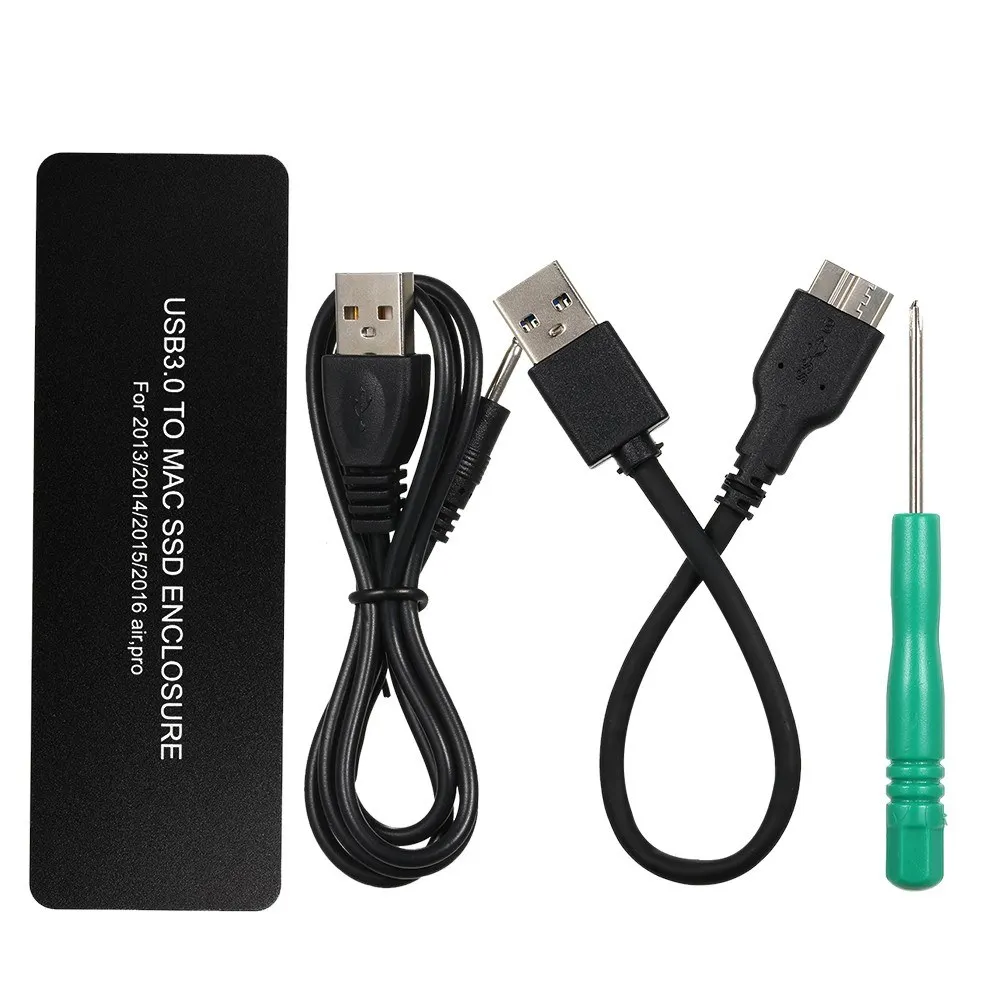 CYSM CY Mac book Air Pro 2013 2014 2015 2016 SSD портативный чехол USB 3 0 до 16 + 12 Pin Мобильный Корпус HDD