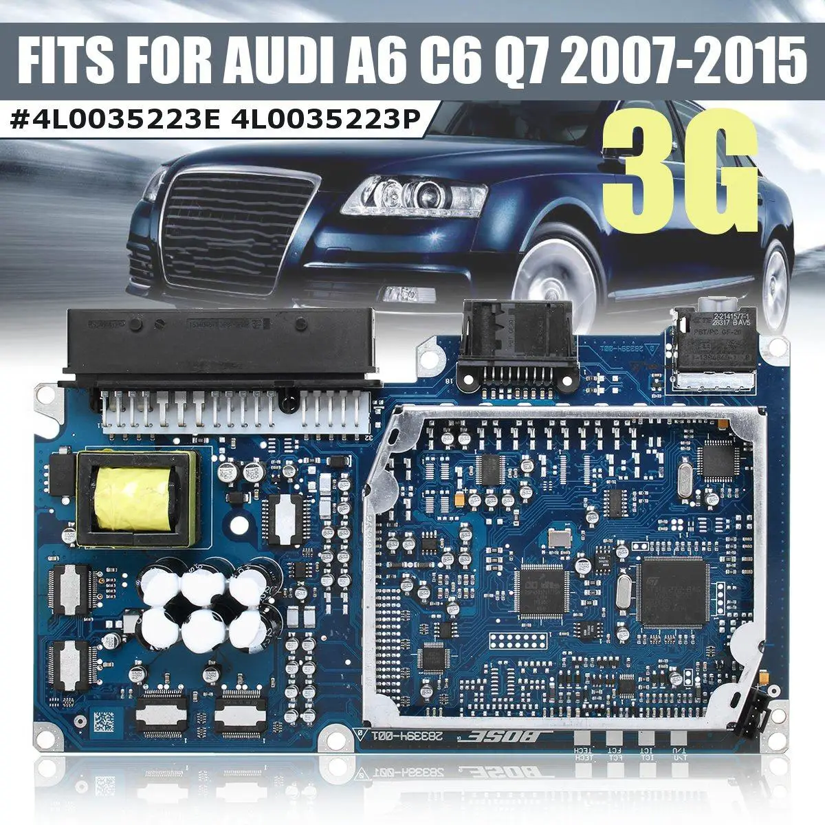 Волоконно оптический мультимедийный усилитель мощности 3G 2G для AUDI A6 C6 Q7 2007 2008 2009