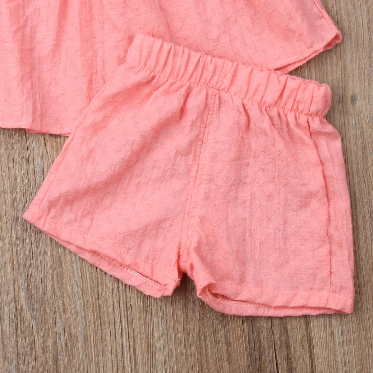 Комплект одежды для маленьких девочек летняя повседневная футболка без рукавов +