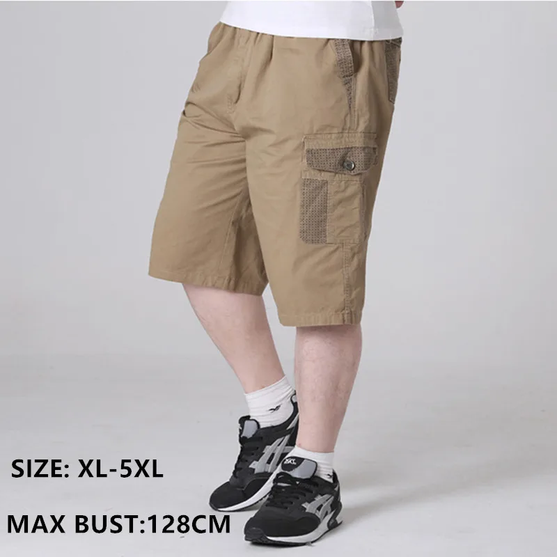 

Cargo Shorts Men Modis Summer Cotton Camo Short Pants Man Army Green Black Grey Plus Size 4XL 5XL Casual Mens Hombre Trousers