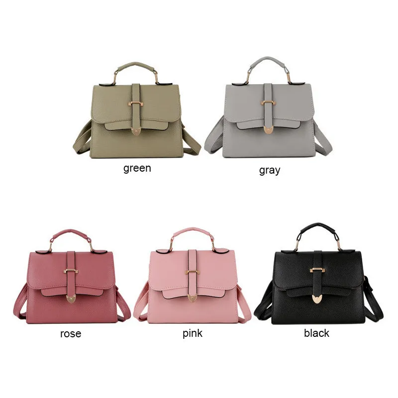 

LUCDO Women Handbags Mini Messenger Bags PU Leather Small Shoulder Bags Patchwork Solid Crossbody Bag for Women Sac a Main Femme