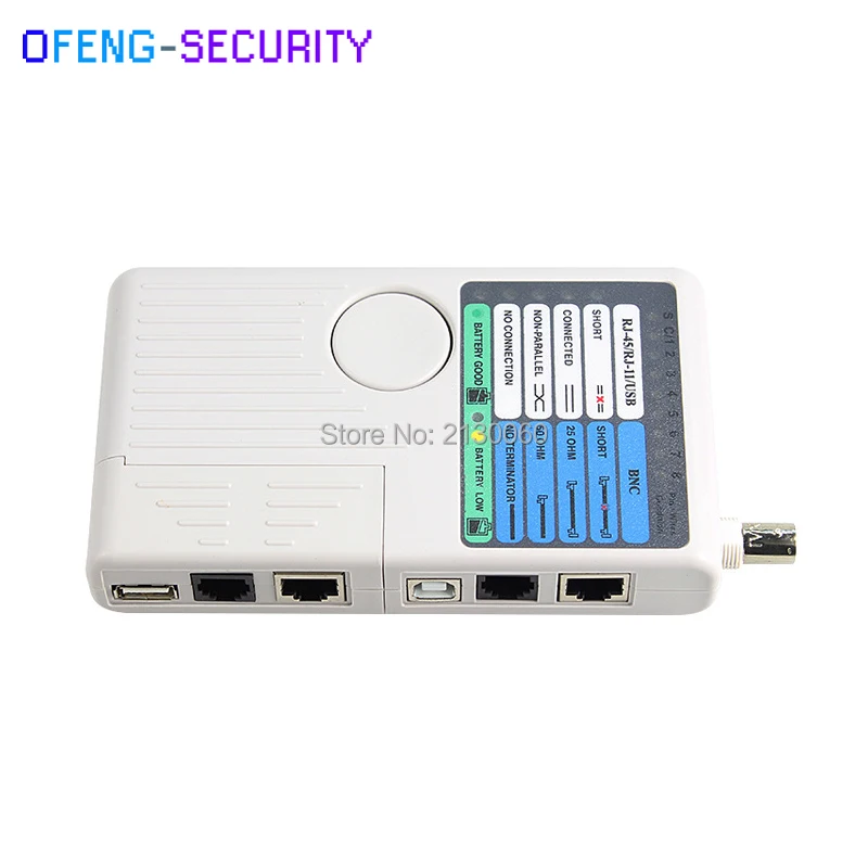 4 в 1 тестер сетевого кабеля Ethernet с дистанционным управлением RJ11 RJ45 USB BNC LAN для UTP STP