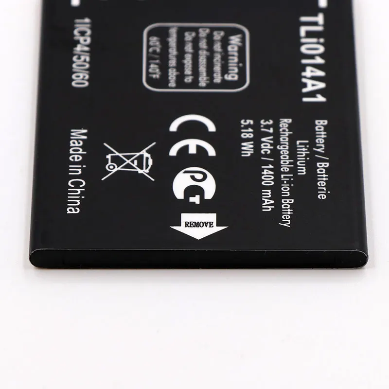 Аккумулятор TLi014A1 для Alcatel Pixi 3 4 5 дюйма 4027 4027A 4027D 4027X 4010 4010D 4012 4030 4030D 4030A 5020 5020D 1400 мАч |
