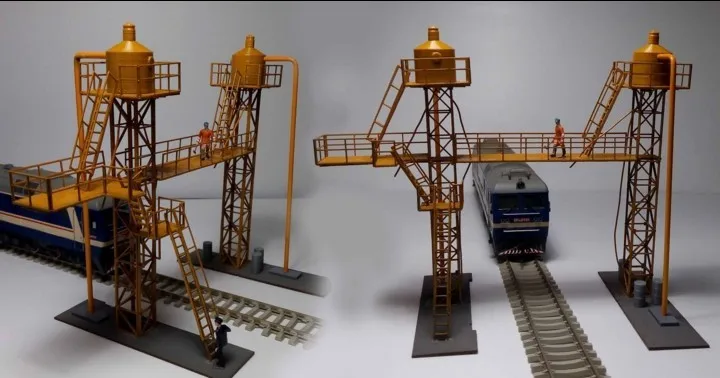 Модель поезда Ho Diy 1 /87 Масляная Станция внутреннего сгорания архитектура