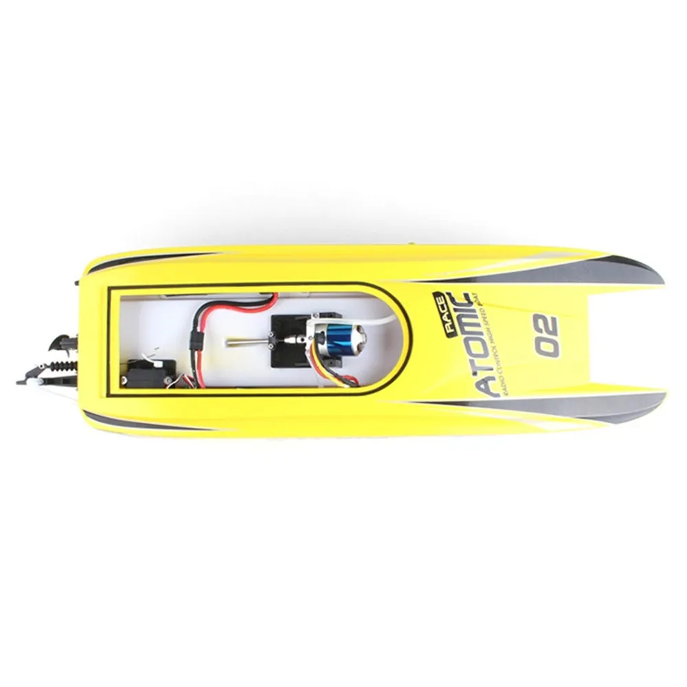 Горячая Распродажа RC лодка 65 км/ч высокая скорость 2 modes2.4 ГГц 2CH 300 м дистанционное