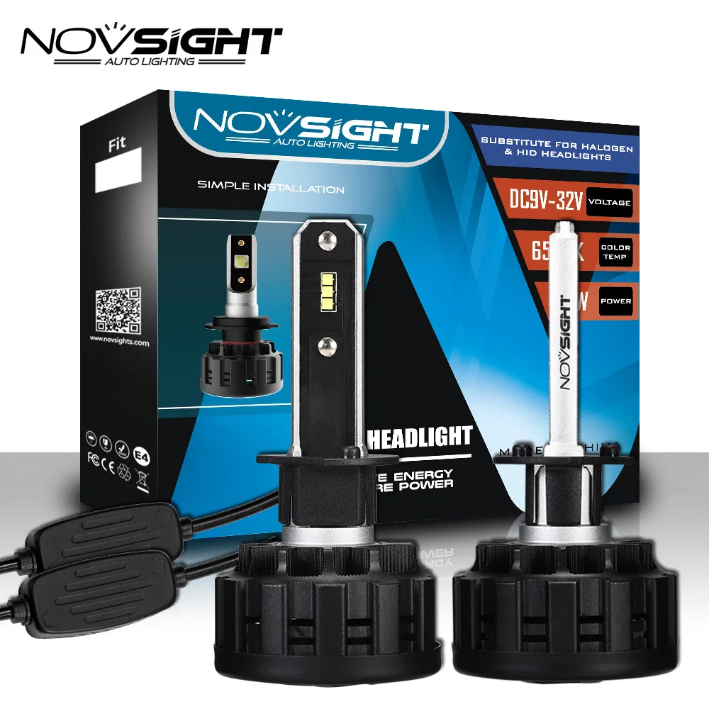 NOVSIGHT 16000LM 6500k 60 Вт/Пара светодиодный автомобилей головной светильник H4 H7 H11 светодиодный лампы для фар 9005 HB3 9006 HB4 туман светильник светодиодный потолочный светильник