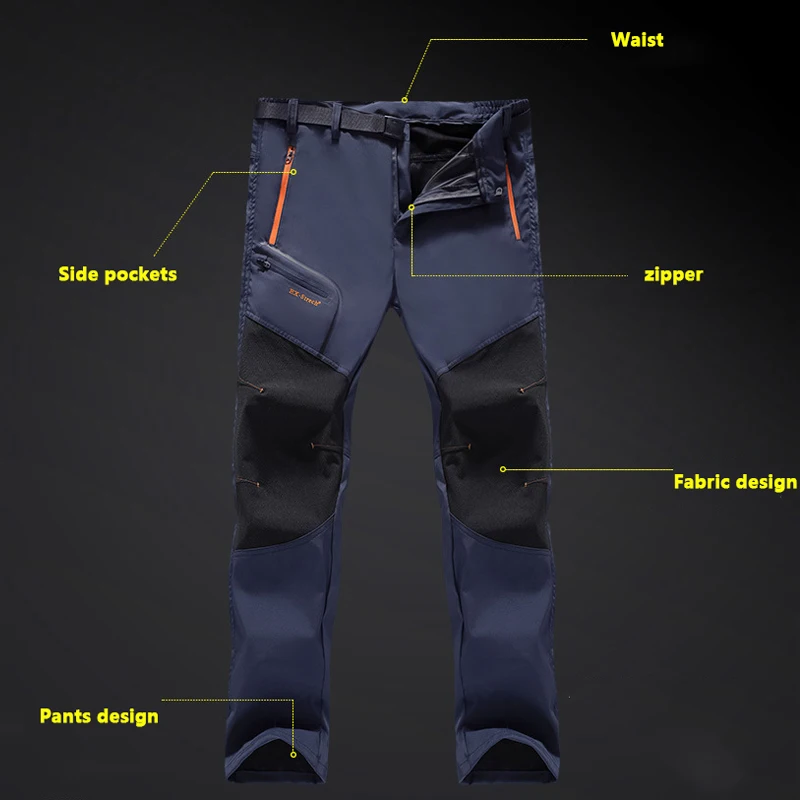 Походные брюки для мужчин походные водонепроницаемые штаны активного отдыха