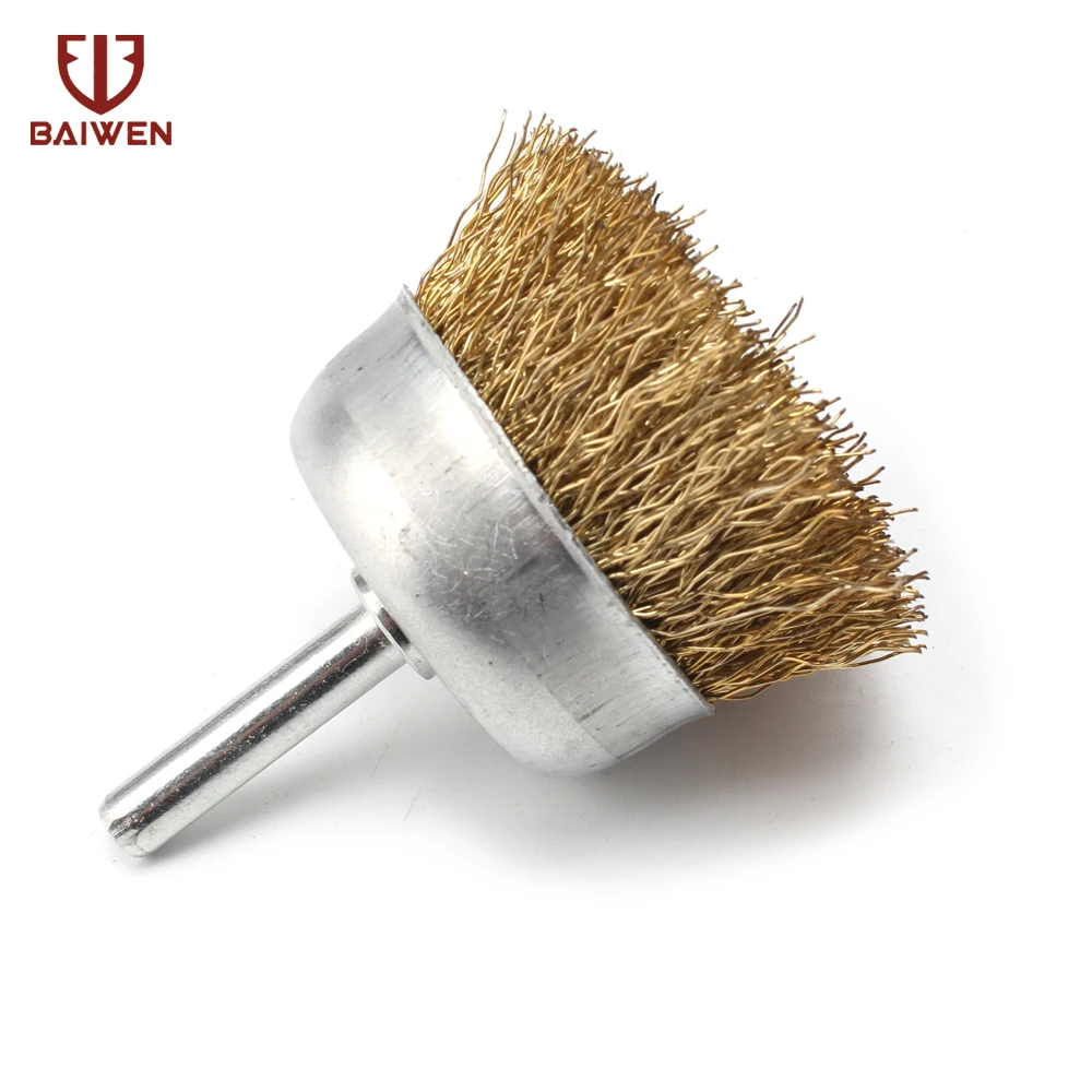 2 &quot50 мм с медным покрытием стальная проволочная чашка щетка для очистки