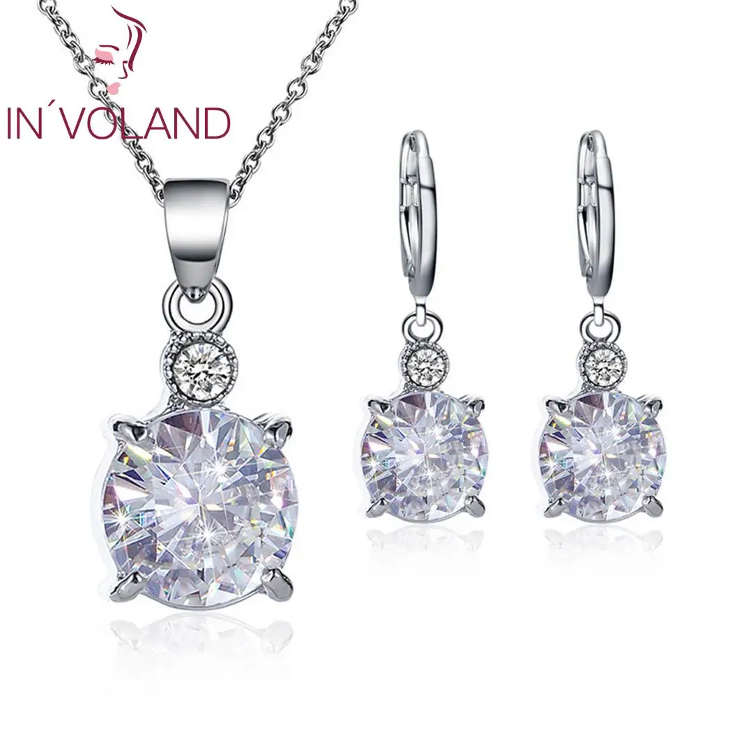 New Fashion Women Necklace and Earrings Charm Pair of Jewelry Wedding Evening Party Banquet Gift Dating Set | Украшения и