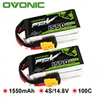 Аккумулятор OVONIC 1550 100C Max 200C 4S в Lipo, 14,8 мАч, 2 упаковки