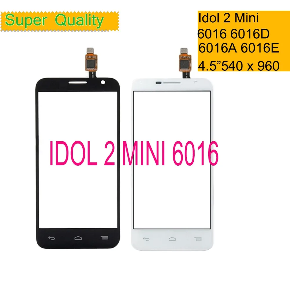 10 шт./лот сенсорный экран для Alcatel One Touch Idol 2 mini 6016 6016D 6016A 6016E 6016X OT6016 стеклянная