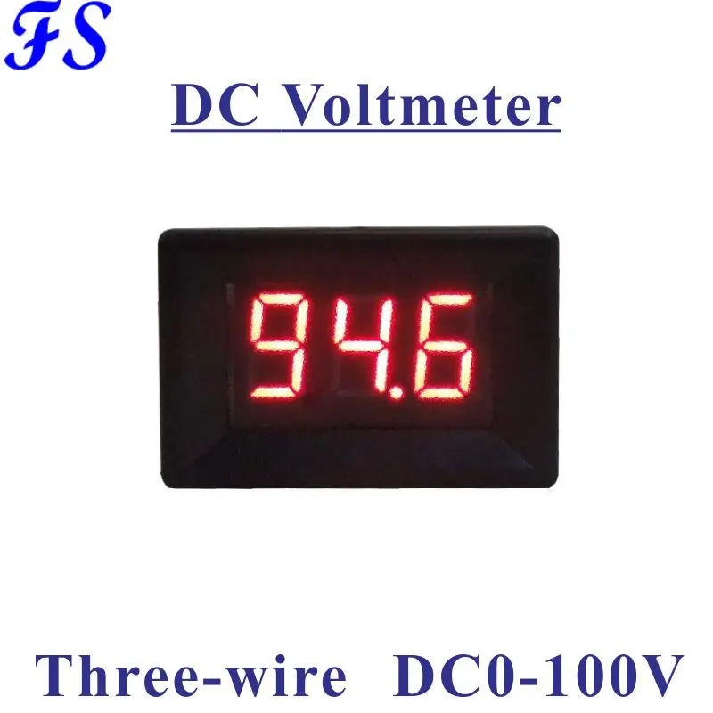 DC 0 100 в Вольтметр 36 ''СВЕТОДИОДНЫЙ Цифровой Измеритель Напряжения Вольт Панель