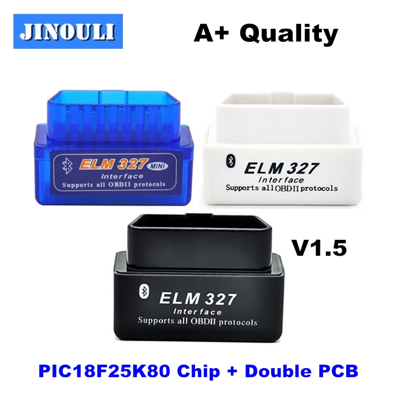 Оборудование V1.5 чип PIC18F25K80 ELM327 Bluetooth автоматический считыватель кода Super MINI ELM 327