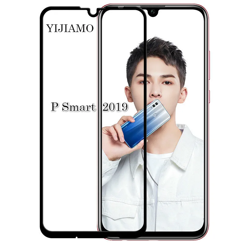 9H полное покрытие закаленное стекло пленка для Huawei P Smart 2019 Защитная экрана Psmart 3D