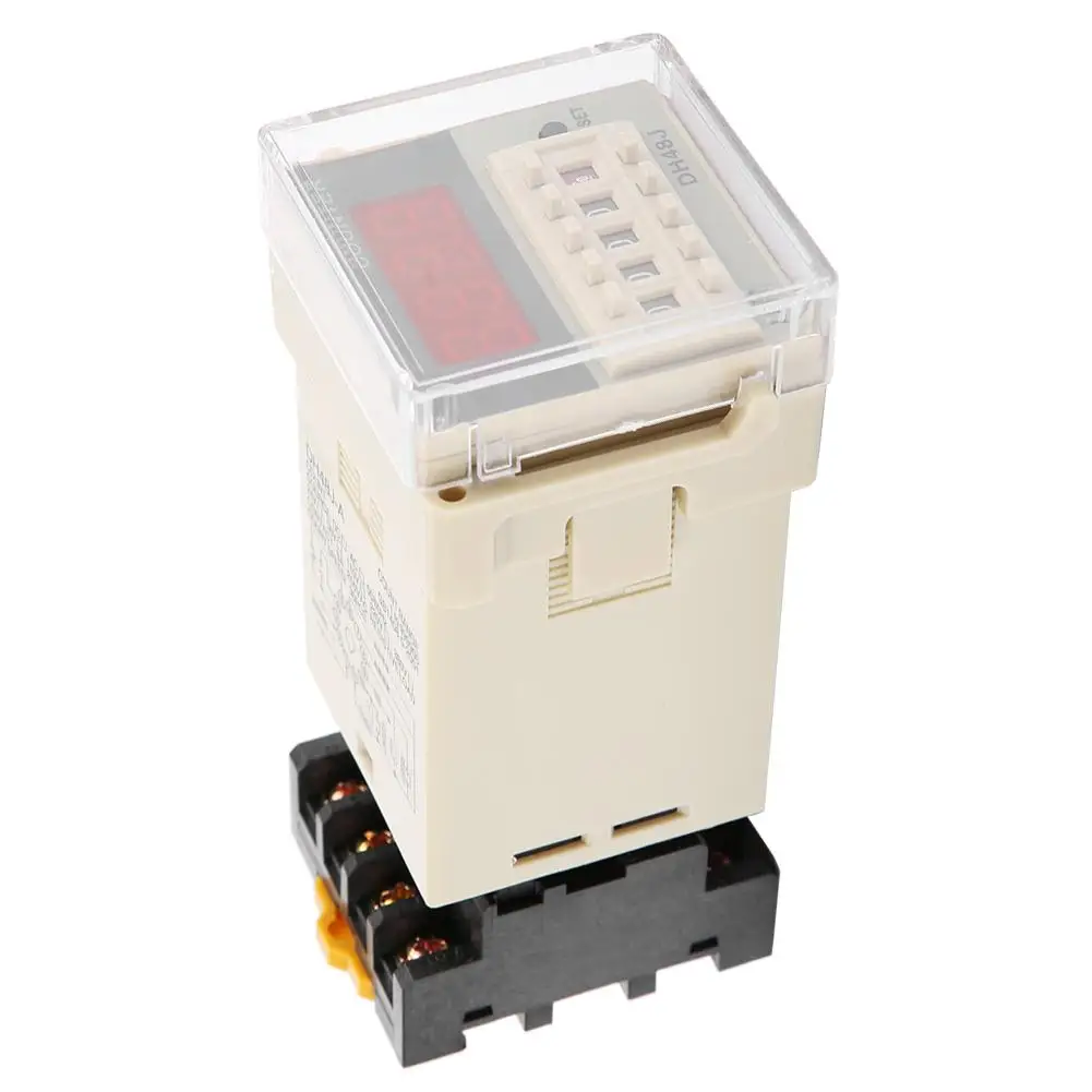 DH48J 11A 11 Pin цифровой счетчик РЕЛЕ Светодиодный дисплей счетное реле 1 999900 220VAC