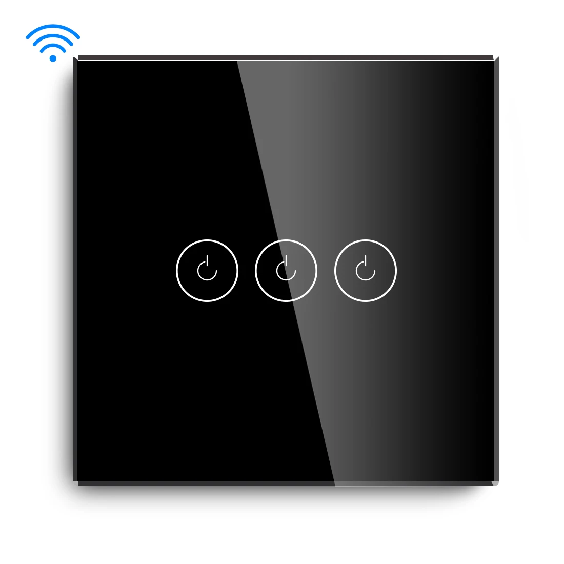 BSEED сенсорный переключатель Wifi 3 банды 1/2 способ Смарт стеклянный белый черный