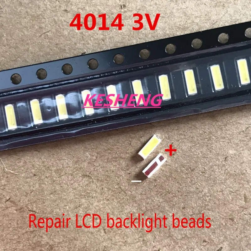 3000PZ Suitable for EVERLIGHT 4014 LED backlight 0.2 W SMD 3 V cool white diode 20LM LCD screen PLCC-4 TV | Лампы и освещение