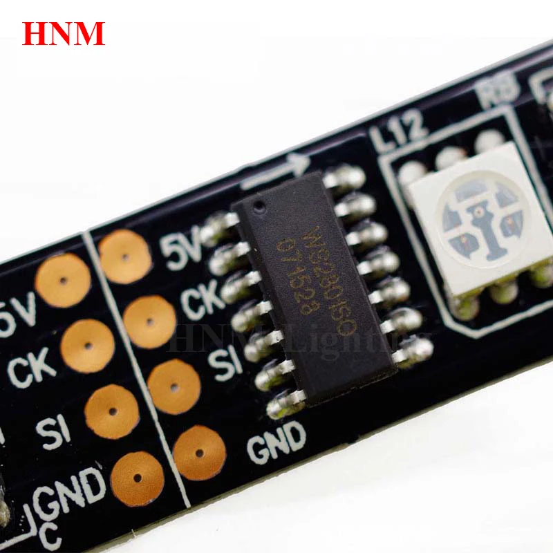 5M 32 светодиодный s/м цифровой RGB пикселей WS2801 полосы светильник 5050 SMD адресуемых