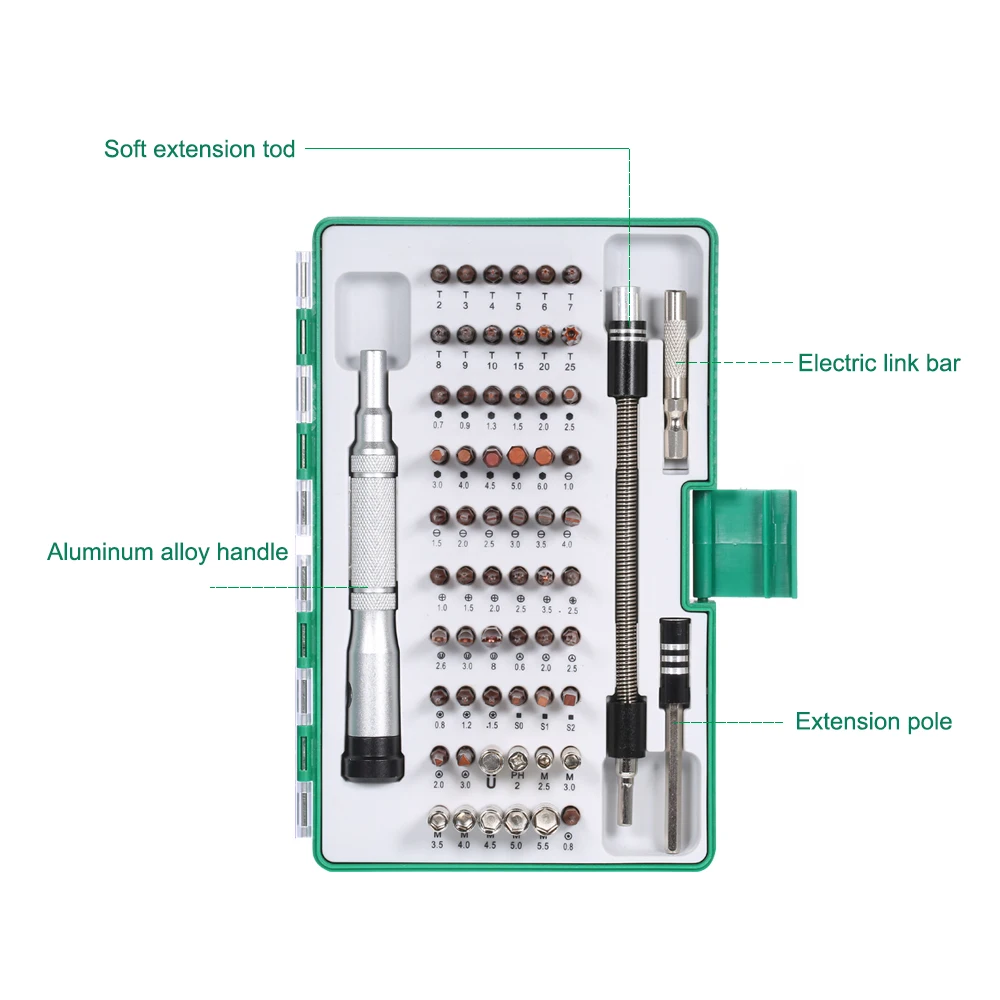 

64 in 1 Precision Screwdriver Mini Magnetic Screwdriver Set Maintenance Tools For Mobile Phone Computer Camera RC Helicopter