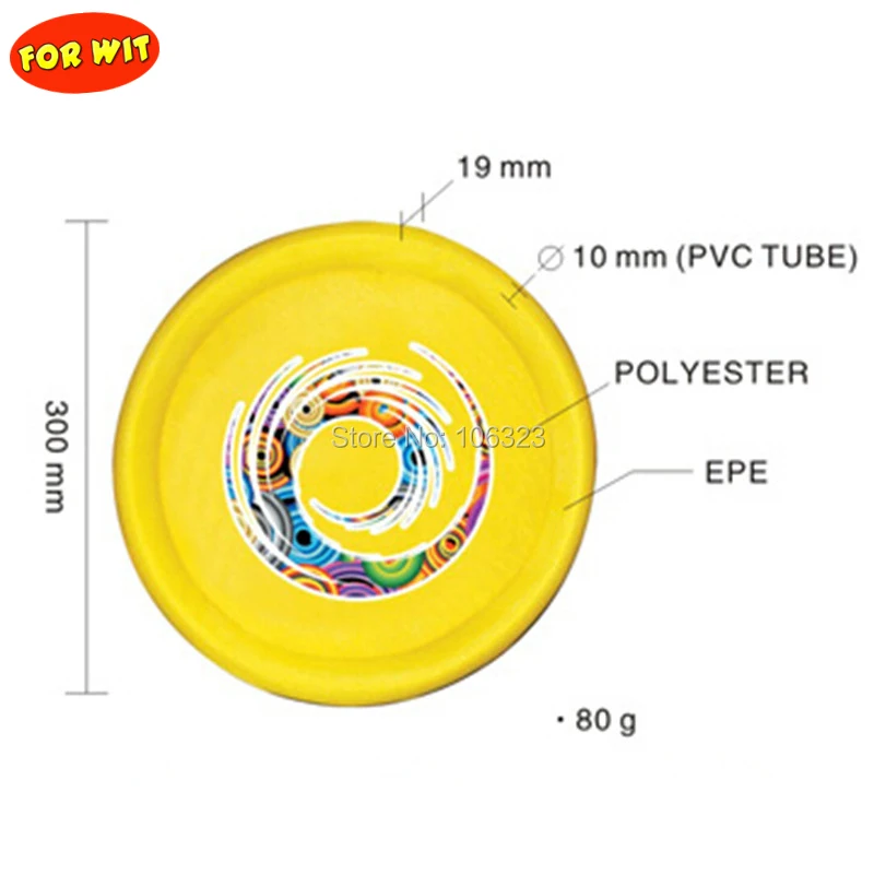 

Featherlight Cloth Flying Disc, Children Soft Flying Saucer, Kid Safe Catch Disc Diameter 30cm, Sporting Toys for Beach Backyard