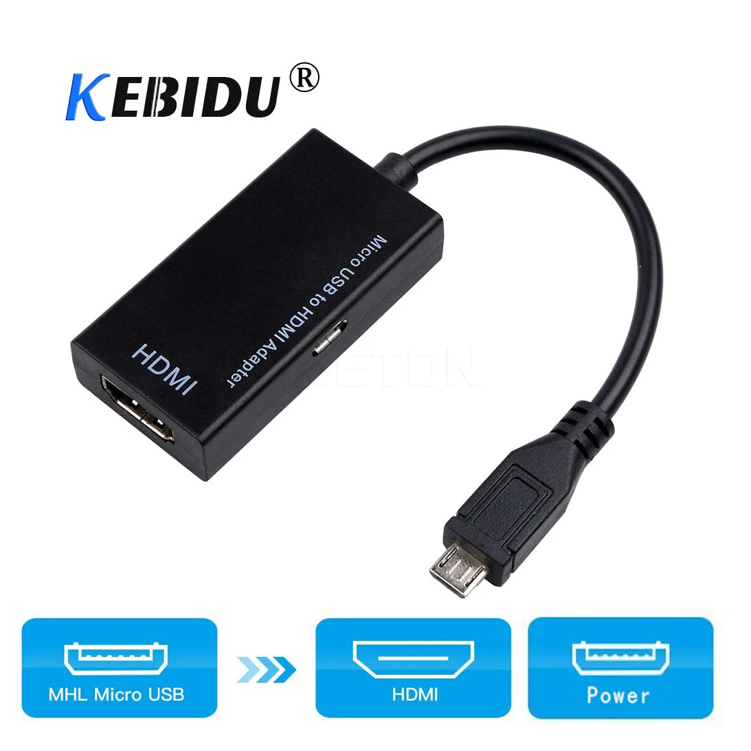 1080P HD HDMI совместимый с женским и мужским разъемами Micro USB Кабель адаптер для