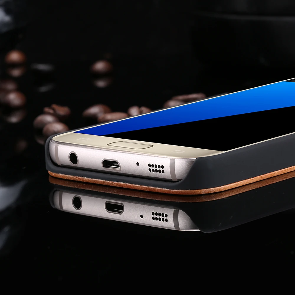 Чехол KISSCASE из натурального дерева для Samsung Galaxy S9 S8 Plus S7 S6 Edge настоящие деревянные