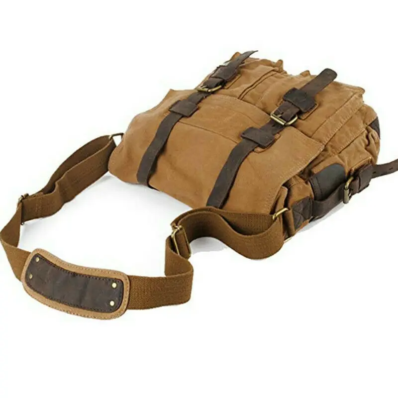 New Style Men's Sports Hiking Canvas Single-Shoulder Bags Large Capacity Casual Solid Hasp Handbags 2019 |
