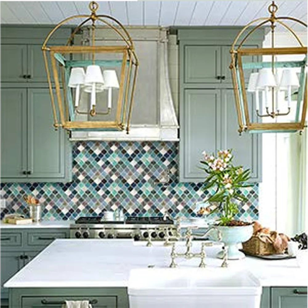 Красочная мозаика стикер для настенной плитки наклейка самоклеющаяся кухня